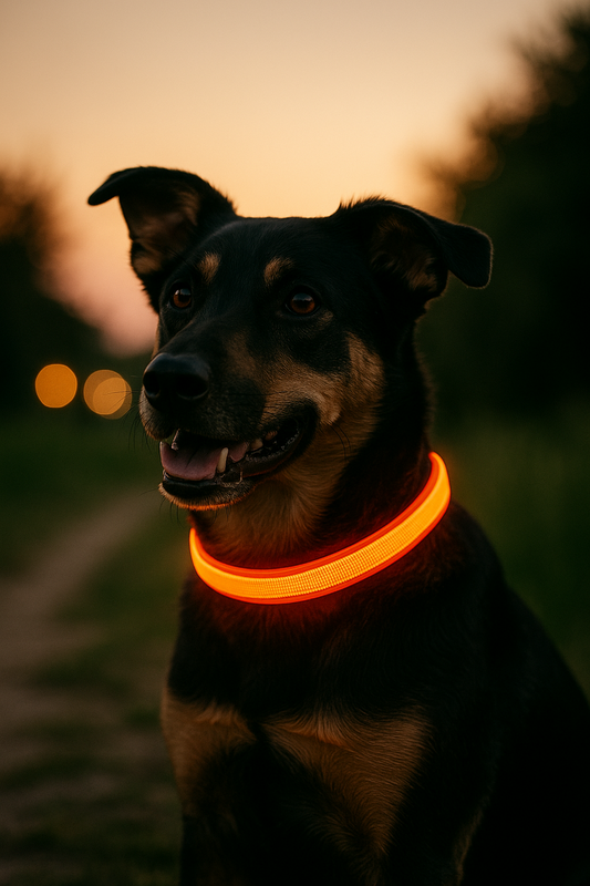 NightGuard LED Dog Collar — USB Rechargeable